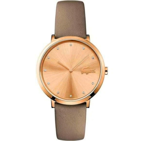 New Lacoste women's Watch 2001039 - Moon gold and leather